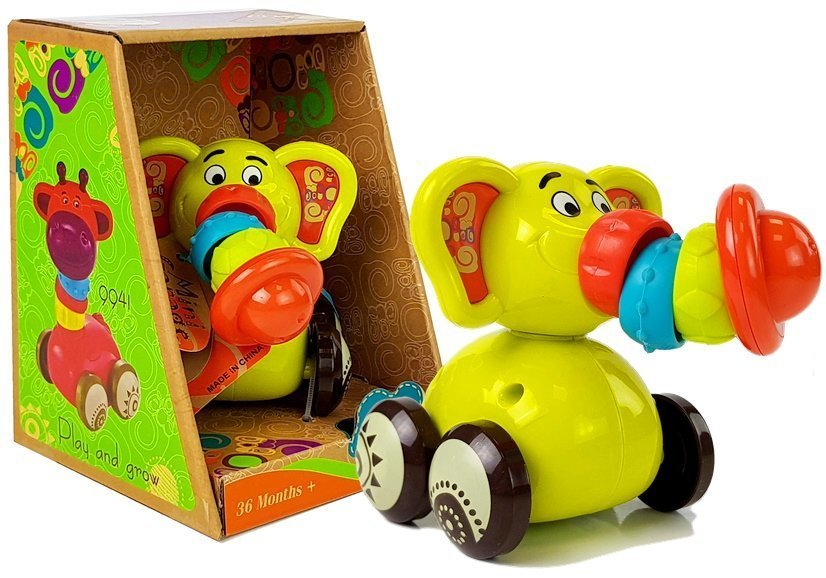 Spielzeugauto Elefant für Babys Flexible Trompete