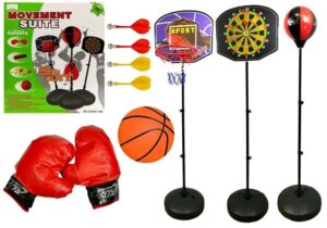3in1 Sportspielset Basketball Darts Boxen