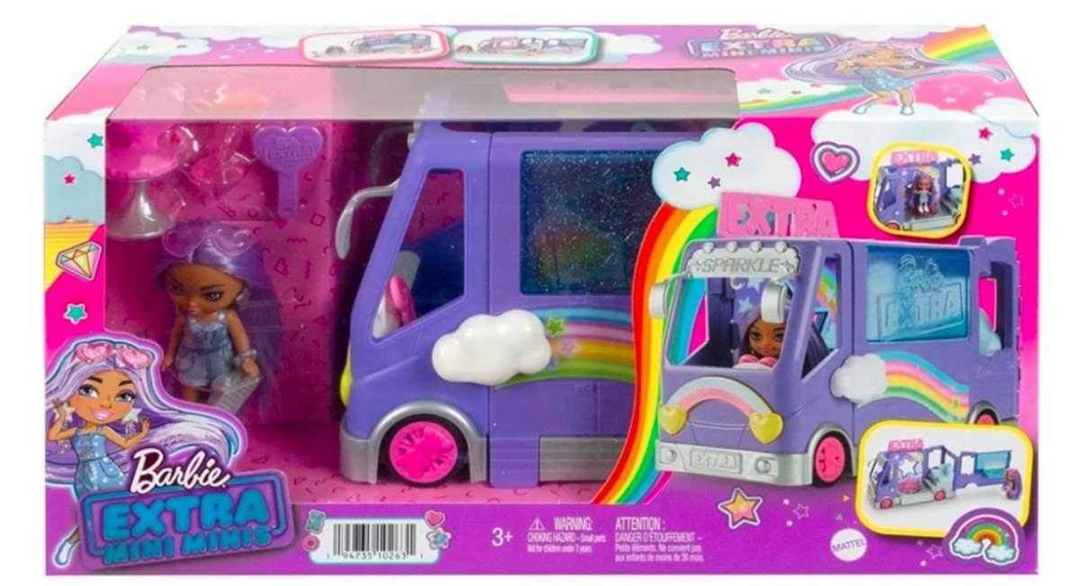 Barbie Extra Minibus koncertowy + lalka