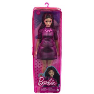 Barbie Fashionistas Lalka - Sukienka w różową kratkę