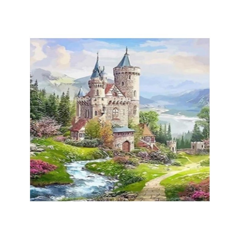 Diamentowa mozaika - Zamek bajkowy