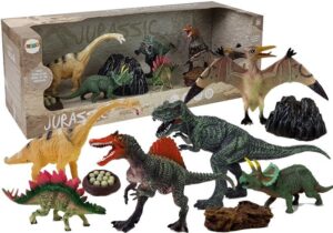 Dinosaurier Großes Figurenset 7-teilig mit Zubehör