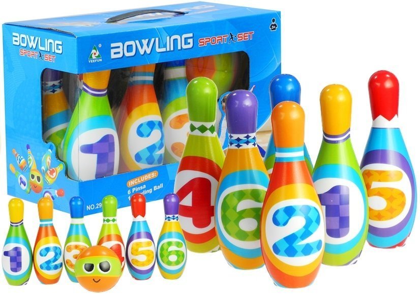 Kegel mit Ziffern Bowling für kleine Kinder Kegel Bowlingset Spielzeug für Kind