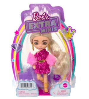 Lalka Barbie Extra Minis różowy strój