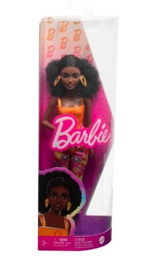 Lalka Barbie Fashionistas z kręconymi włosami niska