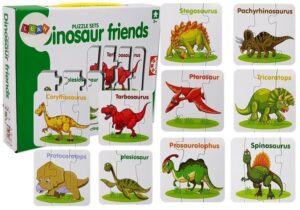 Lernpuzzle Englisch Dinosaurier 10 Verbindungen