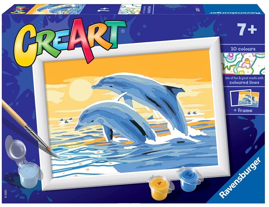 Malowanka CreArt dla dzieci Delfiny