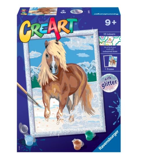 Malowanka CreArt dla dzieci Królewski Koń