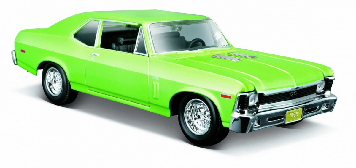 Model kompozytowy Chevy Nova SS 1970 zielony 1:24