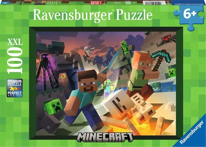 Puzzle 100 elementów XXL Minecraft