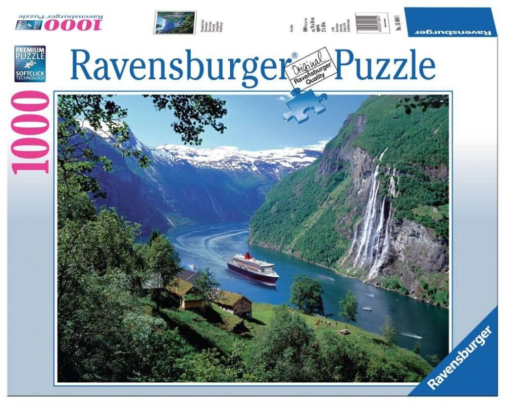 Puzzle 1000 elementów Fjord w Norwegii