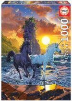 Puzzle 1000 elementów Jednorożce na plaży