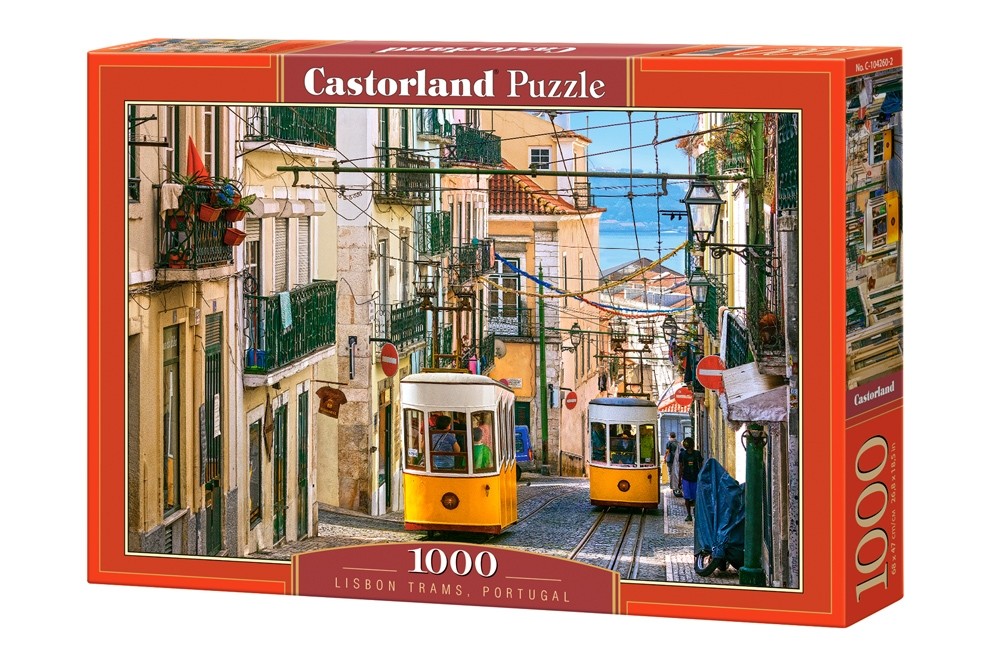 Puzzle 1000 elementów - Lizbońskie tramwaje