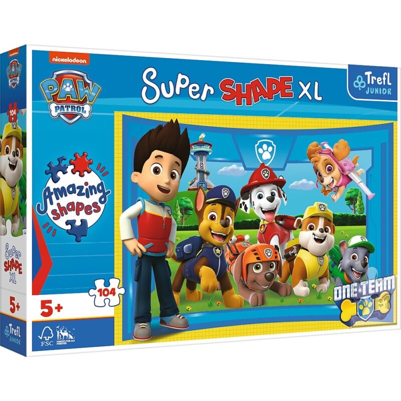 Puzzle 104 elementy XL Super Shape Psi przyjaciele