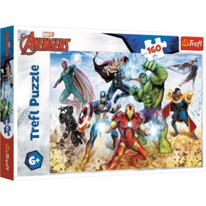 Puzzle 160 elementów Avengers - Gotowi by ratować świat