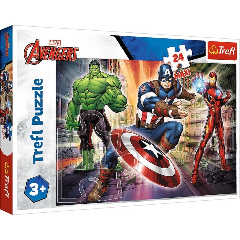 Puzzle 24 elementy MAXI W świecie Avengersów