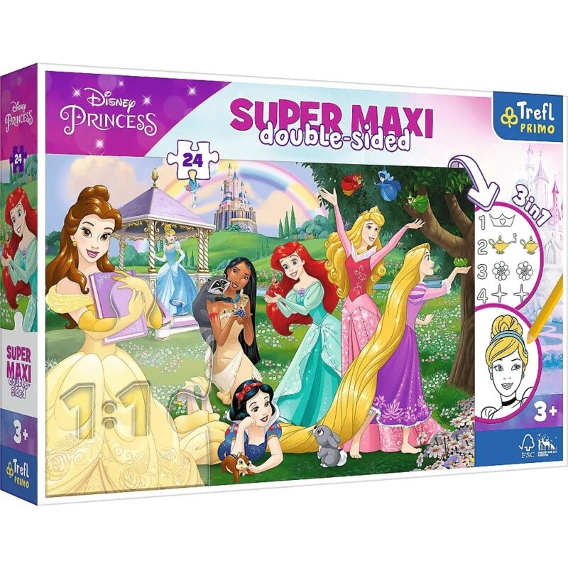 Puzzle 24 elementy SUPER MAXI Wesołe Księżniczki