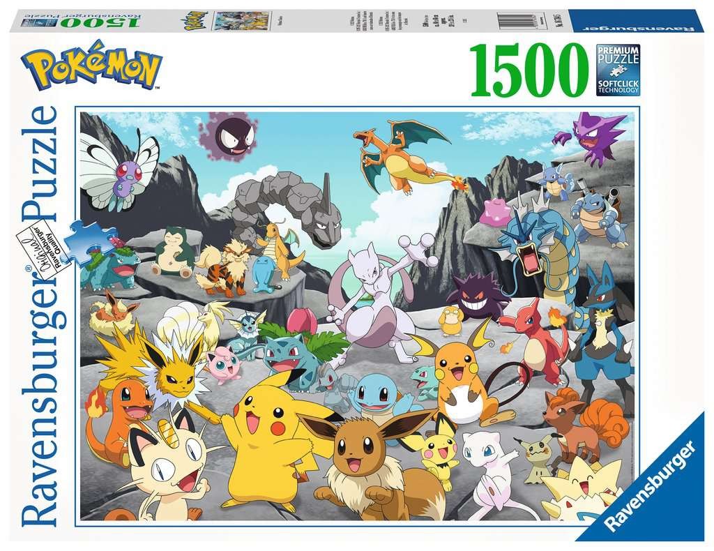 Puzzle 2D 1500 elementów Pokemon Classic