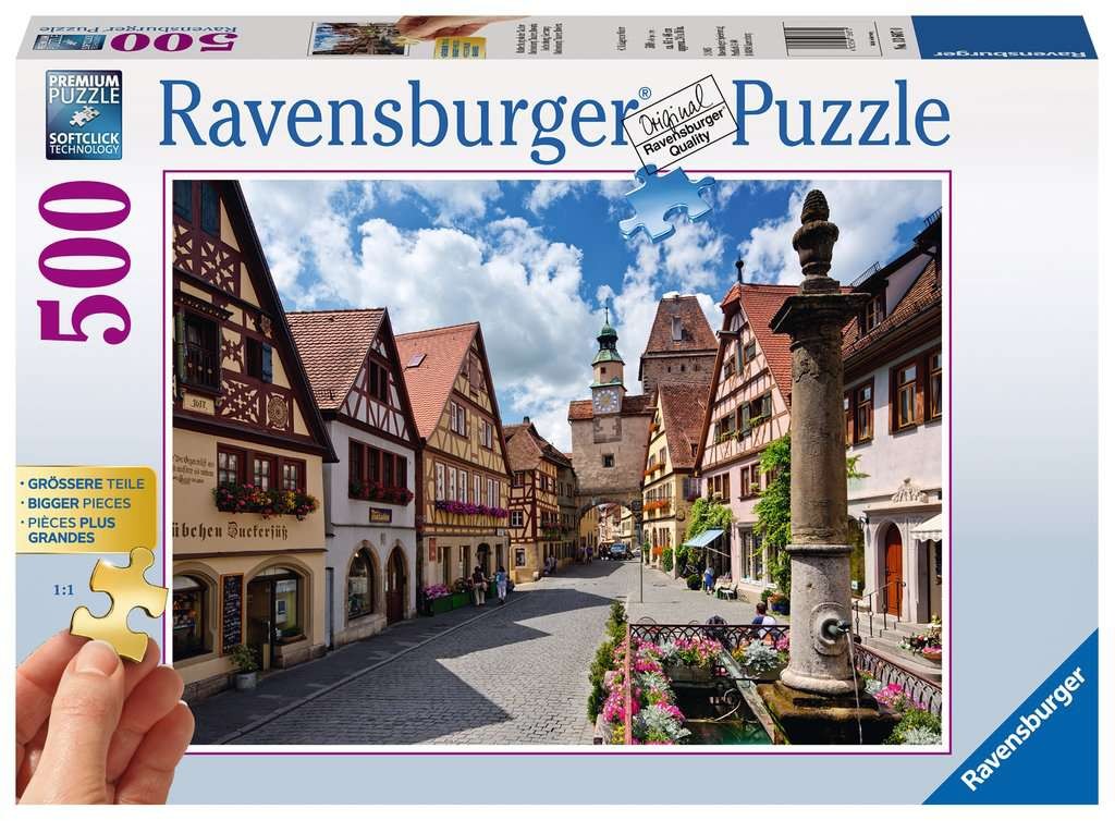 Puzzle 2D Duży Format Rothenburg 500 elementów