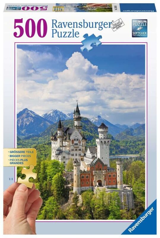 Puzzle 2D dla seniorów Zamek Neuschwanstein 500 elementów