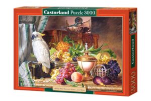 Puzzle 3000 elementów Martwa natura z papugą