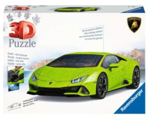 Puzzle 3D Pojazdy Lamborghini Huracan Evo Verde