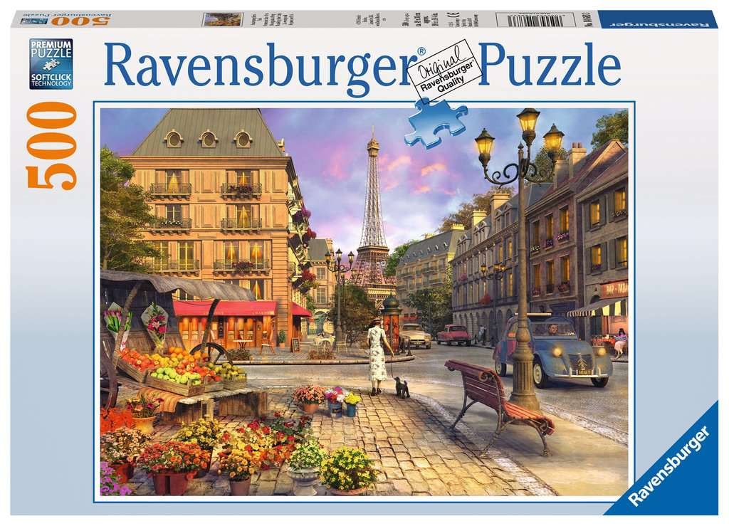 Puzzle 500 elementów Spacer po Paryżu