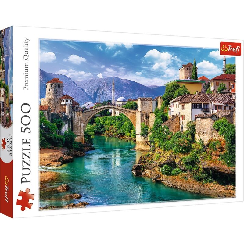 Puzzle 500 elementów - Stary Most w Mostarze