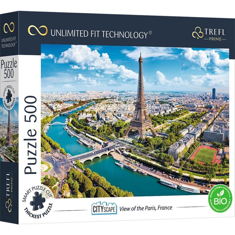 Puzzle 500 elementów UFT Widok miasta Paryż