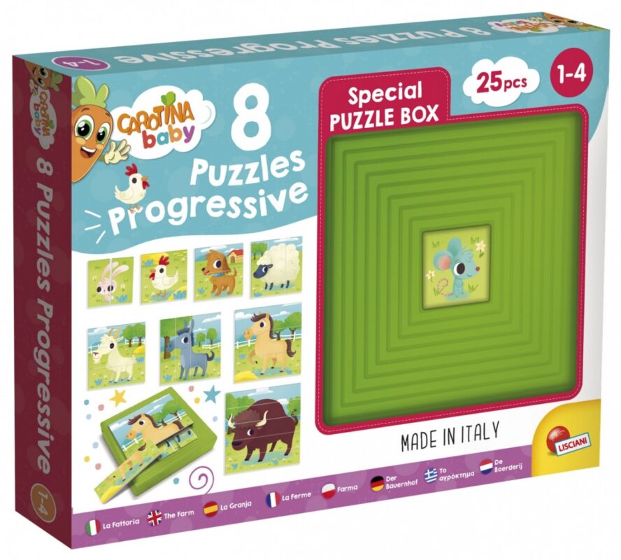 Puzzle progresywne Carotina Baby Puzzle - Farma