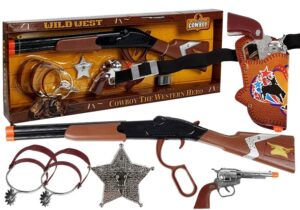 Zestaw Kowboja Kowbojski Pistolet + Akcesoria