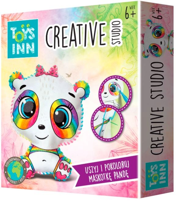 Zestaw kreatywny do szycia i kolorowania Creative Studio panda