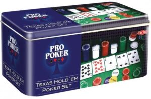 Gra Pro Poker Texas Holde&apos;em set puszka