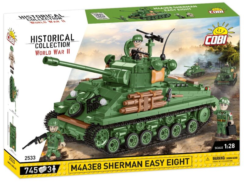 Klocki M4A3E8 Sherman Easy Eight 745 elementów