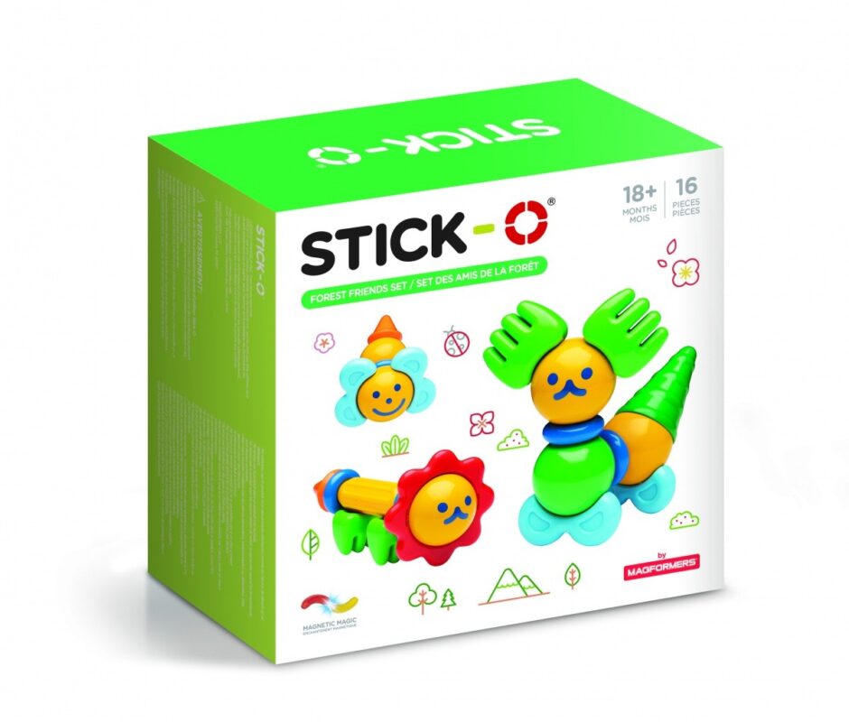 Klocki Stick-O Leśni przyjaciele 16 elementów