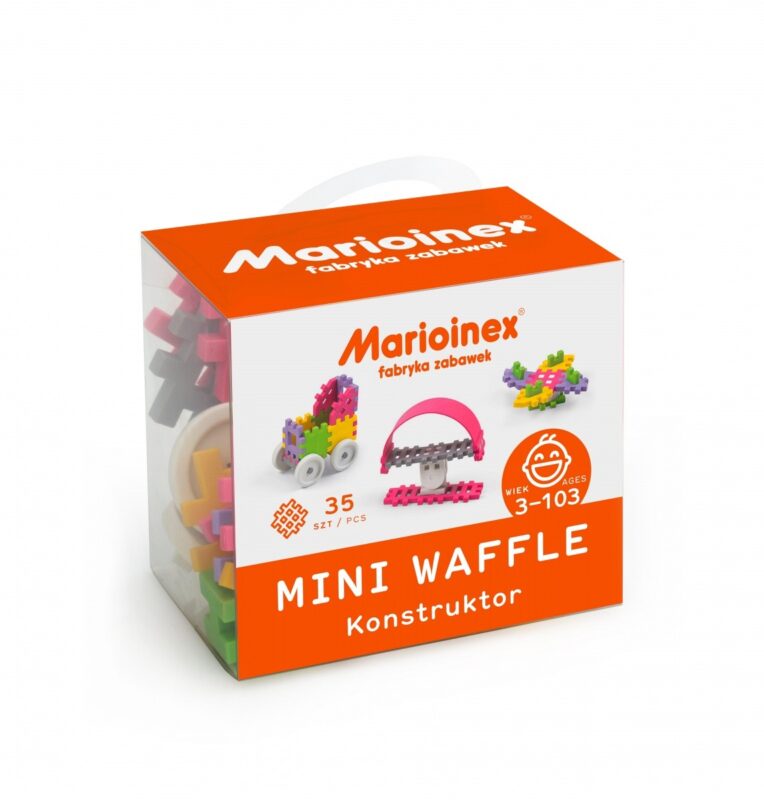 Klocki waffle mini 35 sztuk dziewczynka