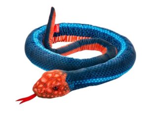 Maskotka Wąż niebiesko-pomaarańczowy 180cm