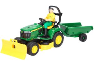 Pojazd Traktorek John Deere z kosiarką i figurką