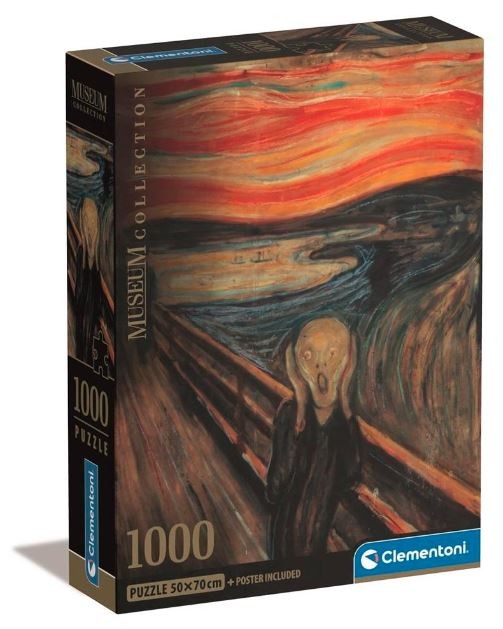 Puzzle 1000 elementów Compact Museum L&apos;urlo Di Munch