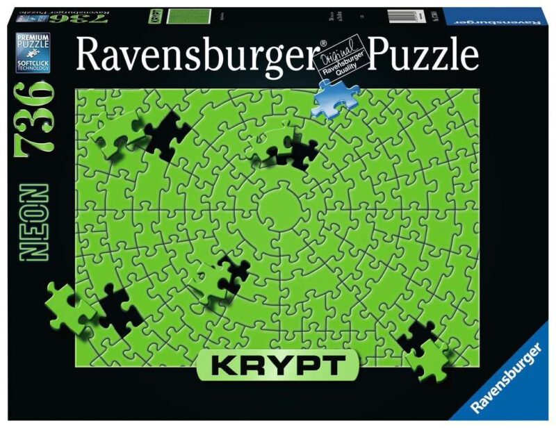 Puzzle 736 elementy Krypt Neon Zielony