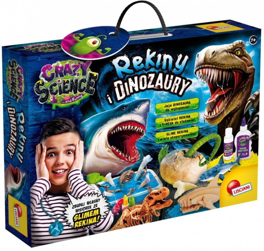 Zestaw edukacyjny Crazy Science - Rekiny i dinozaury